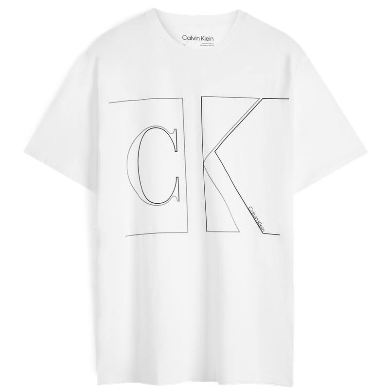 CALVIN KLEIN T Shirt Men's Moon White