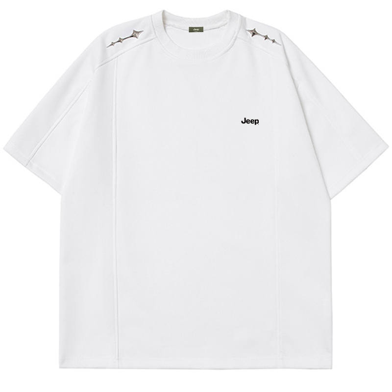 Jeep T Shirts Unisex Crew Neck Moderate Heavyweight