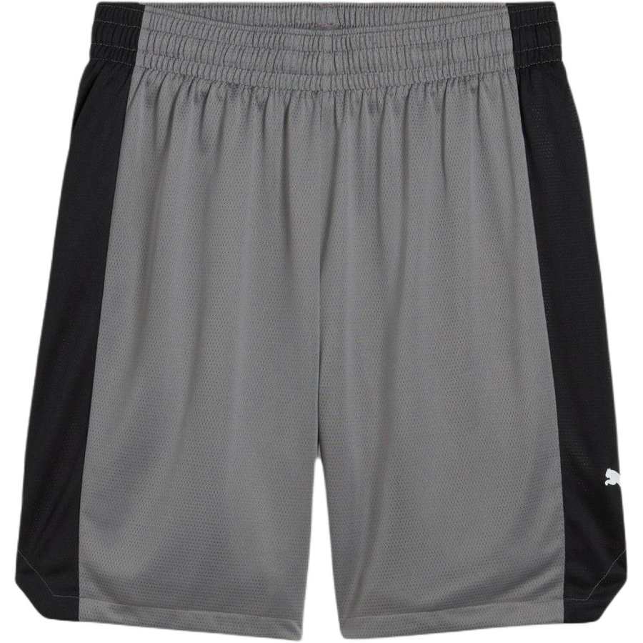 PUMA SHOTSHORT Blocker Basketball Shorts Men's Gray/Black 14
