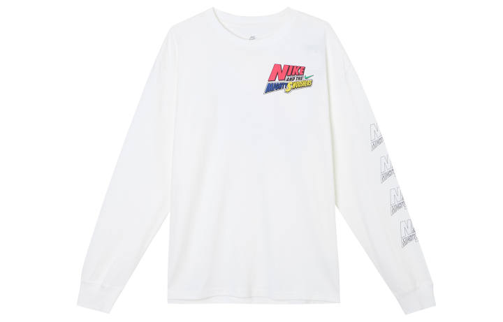 Nike Nike T Shirts Men's White Crew Neck Moderate Straight Fit