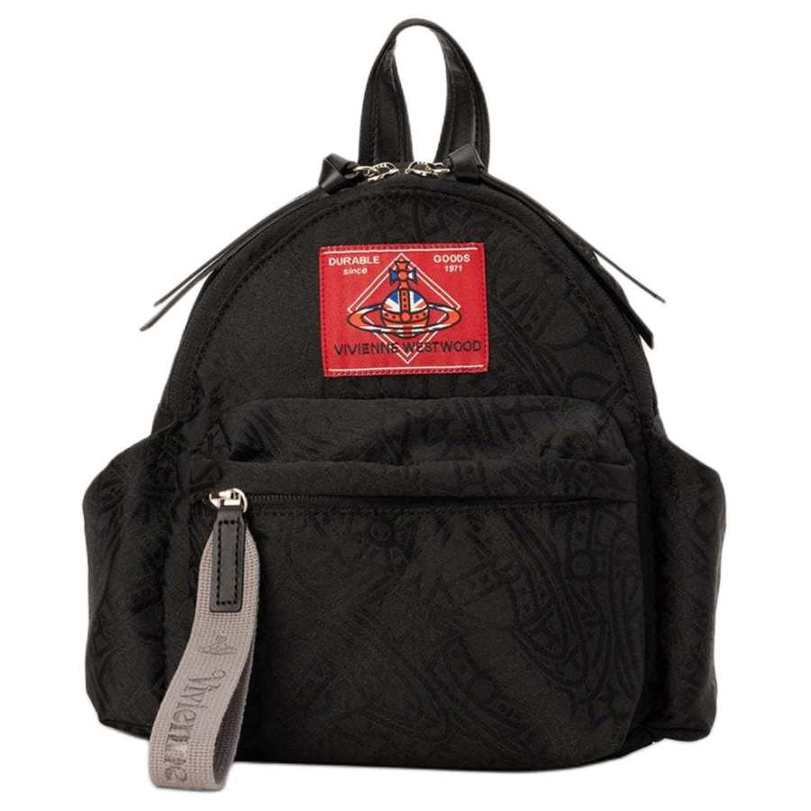 Vivienne Westwood National Flag Pattern Backpack Small Unisex Black
