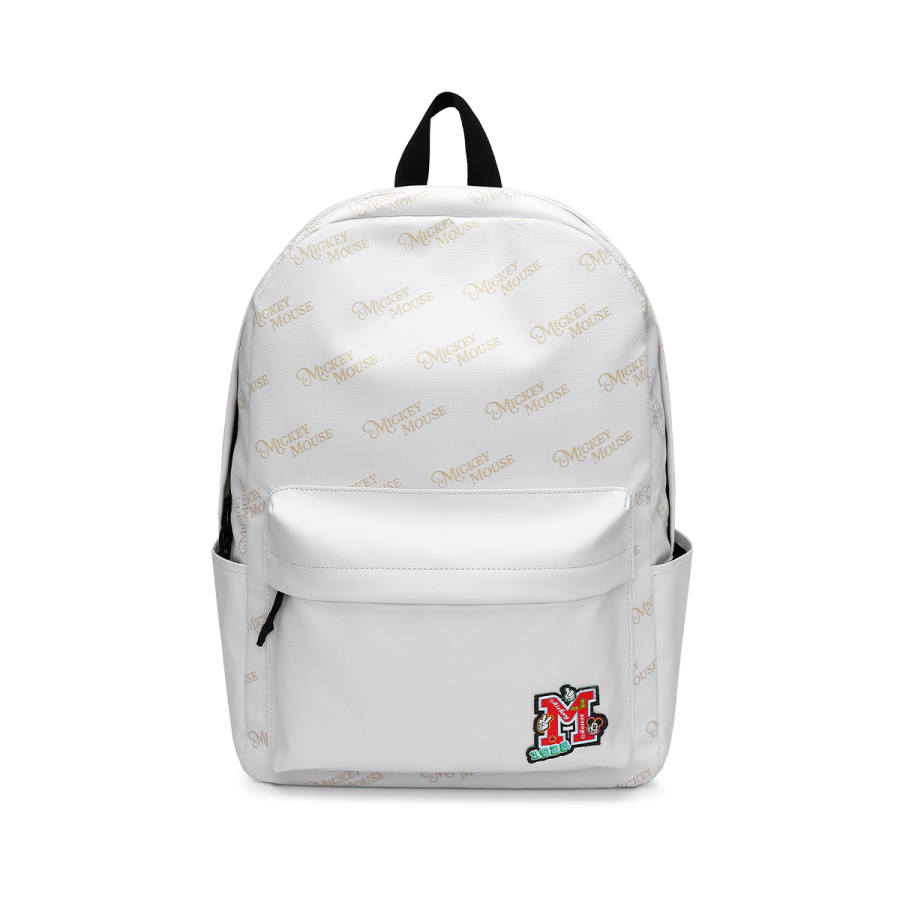 Disney Disney Mickey Mouse Fabric Backpack Unisex White/Black/Pink