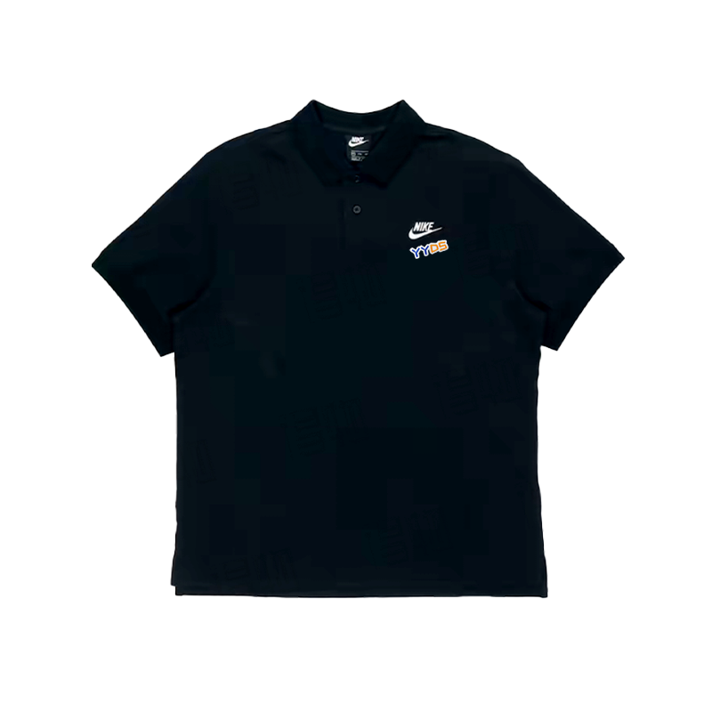Nike Nike Polo Shirts Unisex Black Polo Collar Moderate Straight Fit