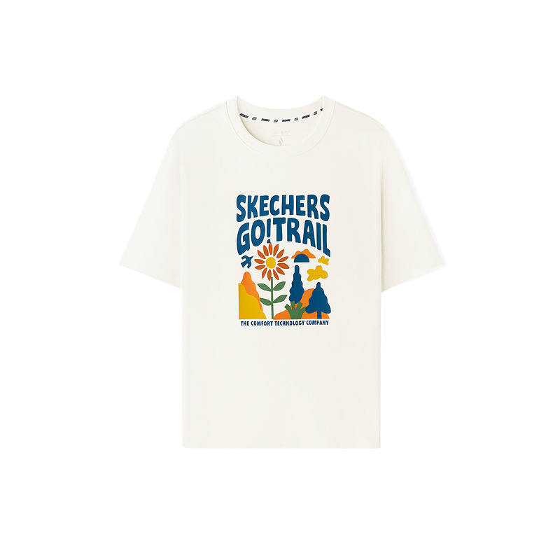 Skechers T Shirt Unisex White 0683