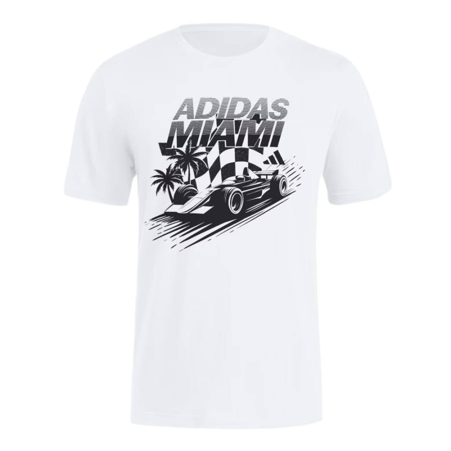 Adidas Adidas Free Shipping With AdiClub Miami Victory Graphic Tee