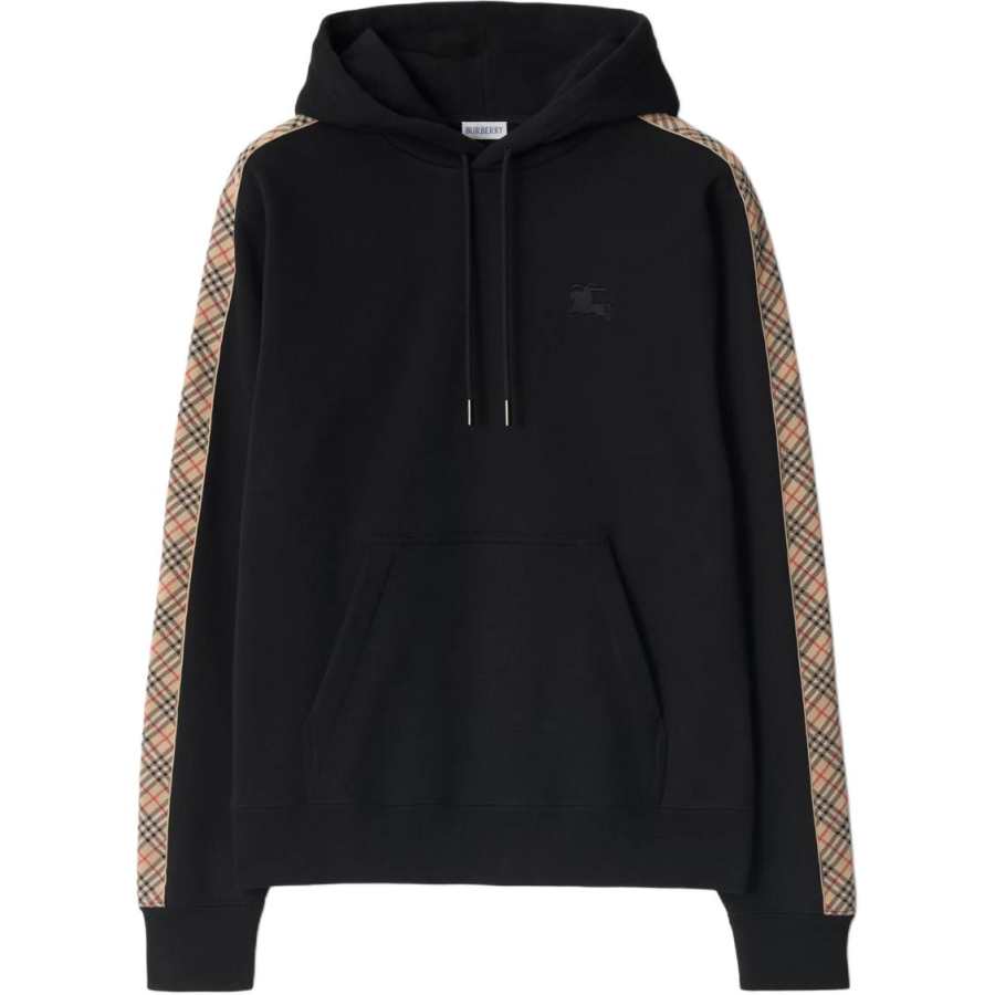 Burberry Check trim Cotton Hoodie