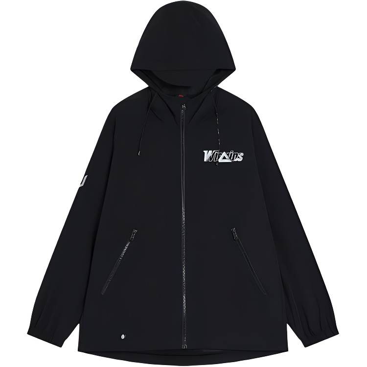 PEAK Trench Coats Women's Black Hooded Moderate