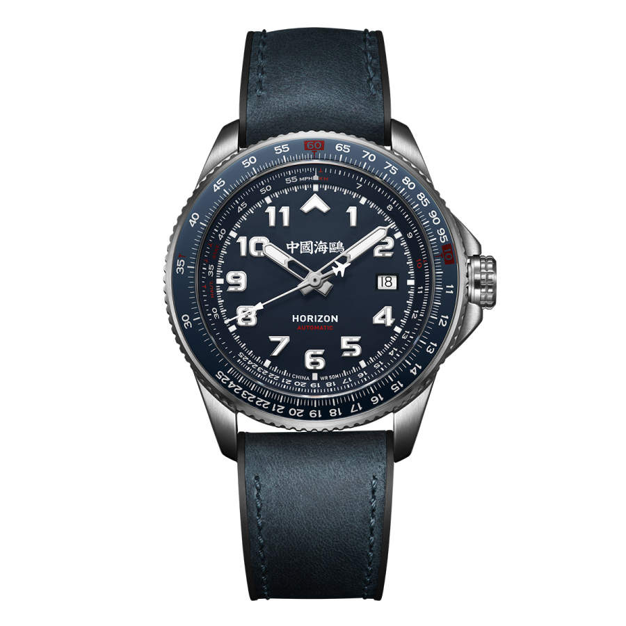 Sea-Gull Sea Gull PILOT Skyline Collection Automatic Mechanical Movement Rubber Band Strap Watch Men's Watches