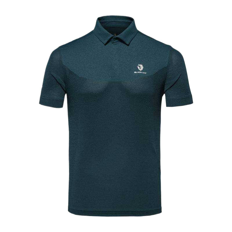 BLACK YAK DESIGNED BY MOUNTAINEERS T Shirts Men's Polo Collar Moderate
