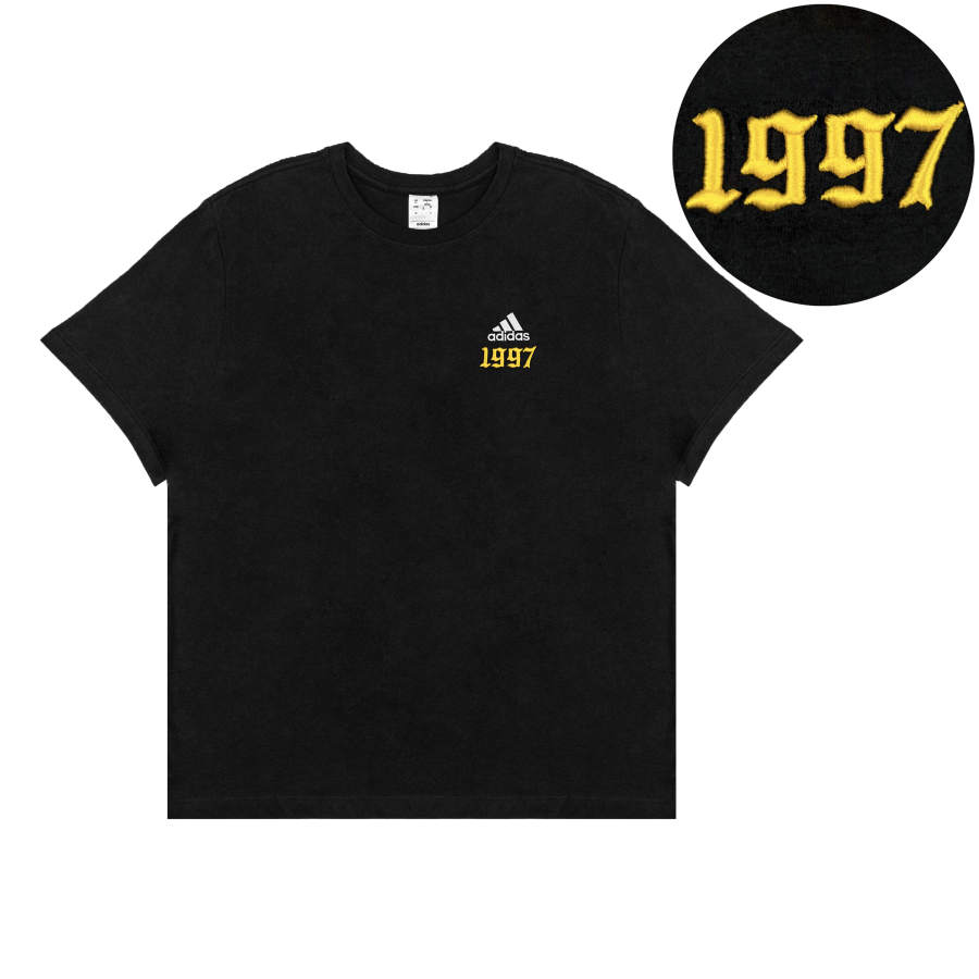Adidas Adidas T Shirts Unisex Black Crew Neck Moderate Straight Fit