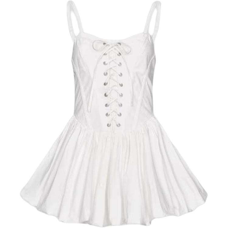 URBAN REVIVO x Wonderland Miu Girlish Slip Dress Women's