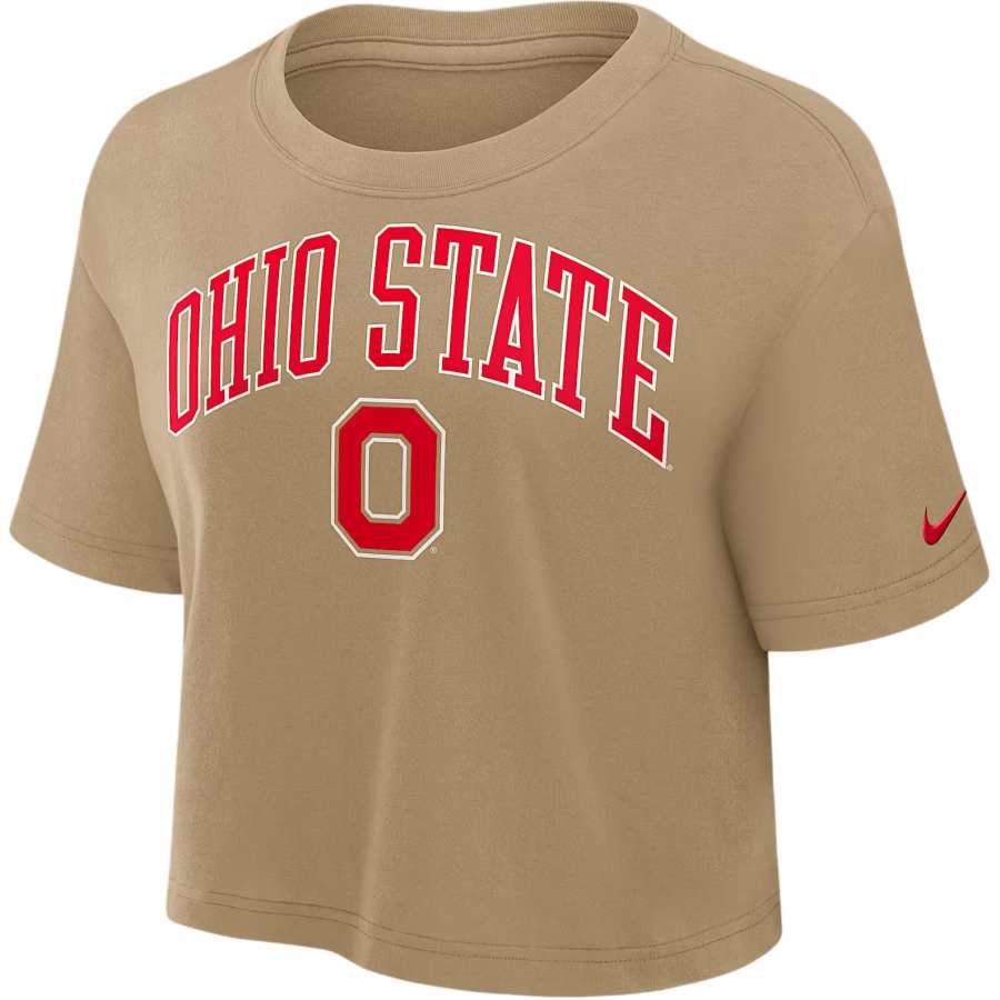 Nike Nike Ohio State Athletic Prep Arch Women's Nike Dri-FIT College Cropped T-Shirt