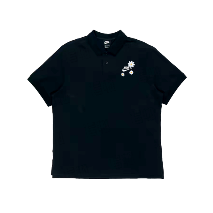 Nike Nike Polo Shirts Unisex Black Polo Collar Moderate Straight Fit