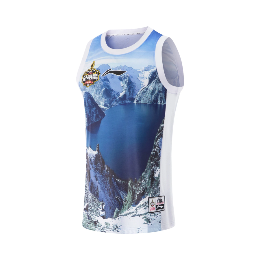 Li-Ning Li Ning CBA Basketball Jersey Men's Standard White/Standard White