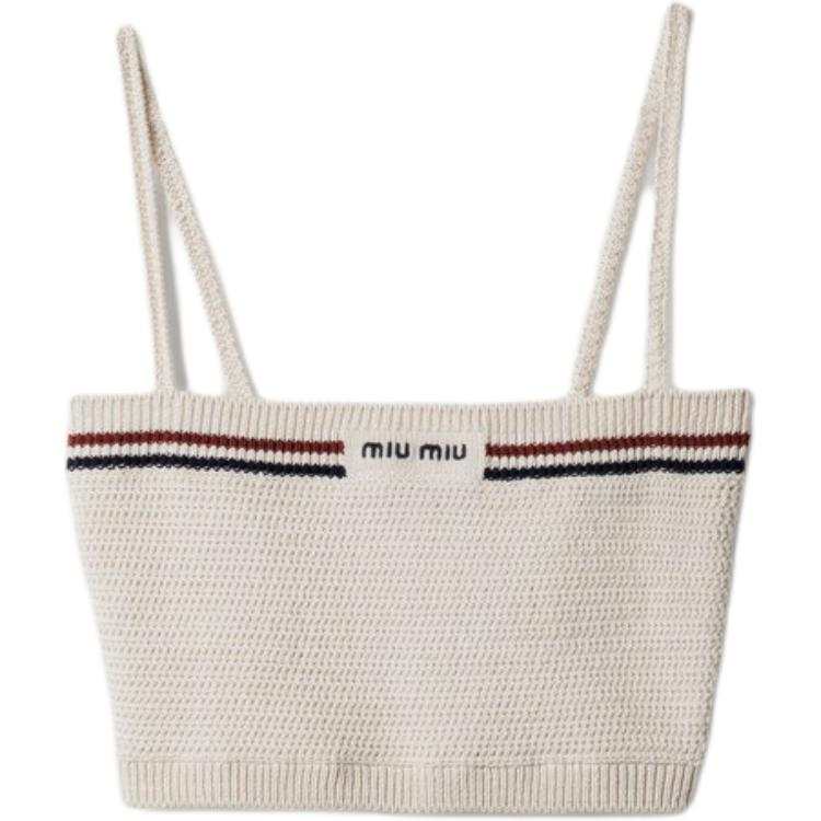 MIU MIU MIU MIU Crochet Cropped Top