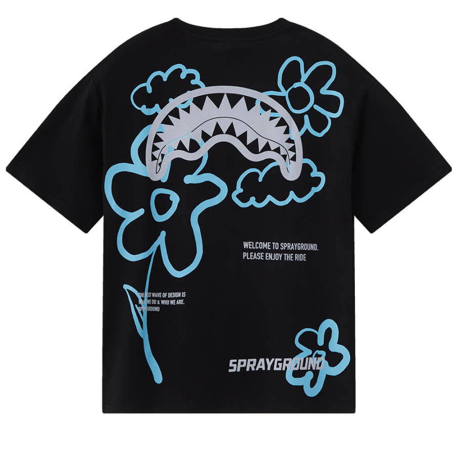 SPRAYGROUND Short Sleeved Crew Neck T Shirt Unisex
