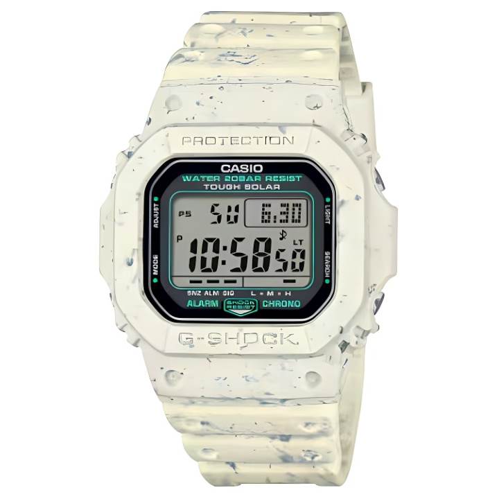 CASIO CASIO 5600 200m Waterproof Solar Quartz Movement Resin Strap Watch Men's Watches Gray Dial