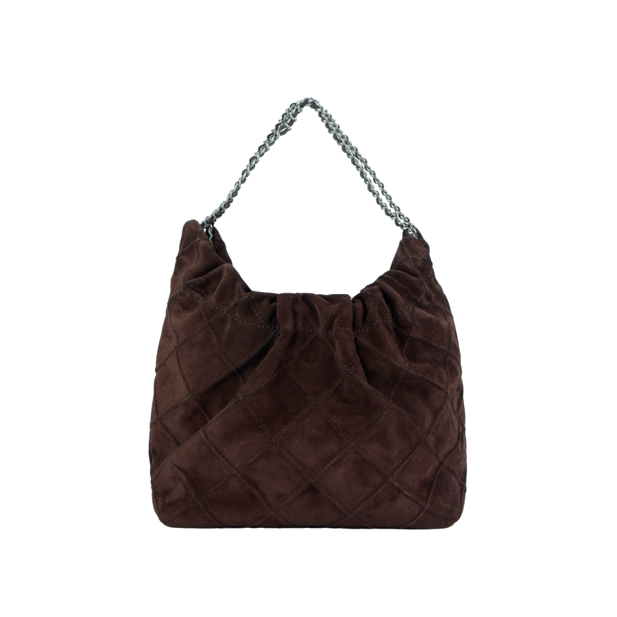 TORY BURCH Suede Shoulder Bag, Crossbody Bag, Handbag Mini Women's Liquorice