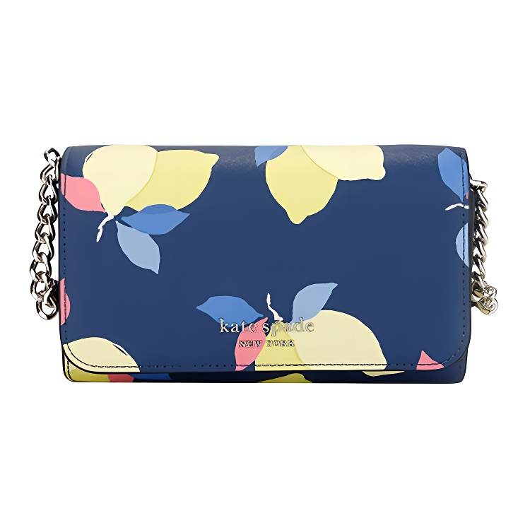 Kate Spade Cameron Polyvinyl Chloride Chain Bag, Shoulder Bag, Crossbody Bag Women's Lake Blue & Multicolor