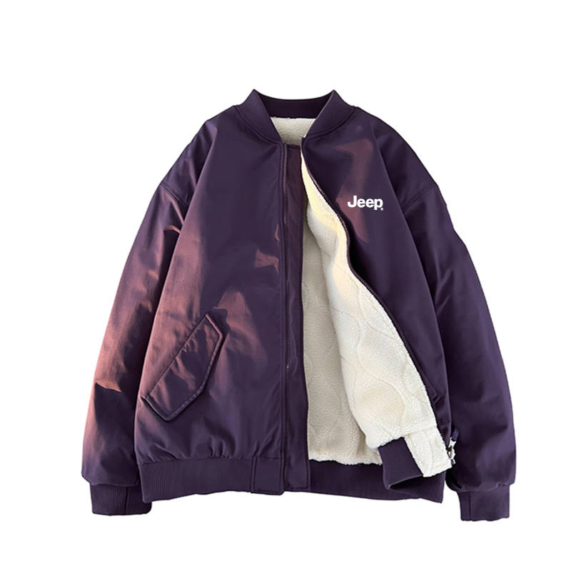 Jeep Jeep Jackets Unisex Baseball Collar Thickened