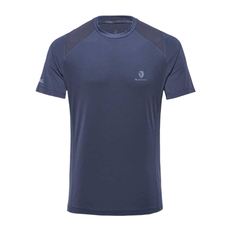 BLACK YAK DESIGNED BY MOUNTAINEERS T Shirts Men's Crew Neck Moderate