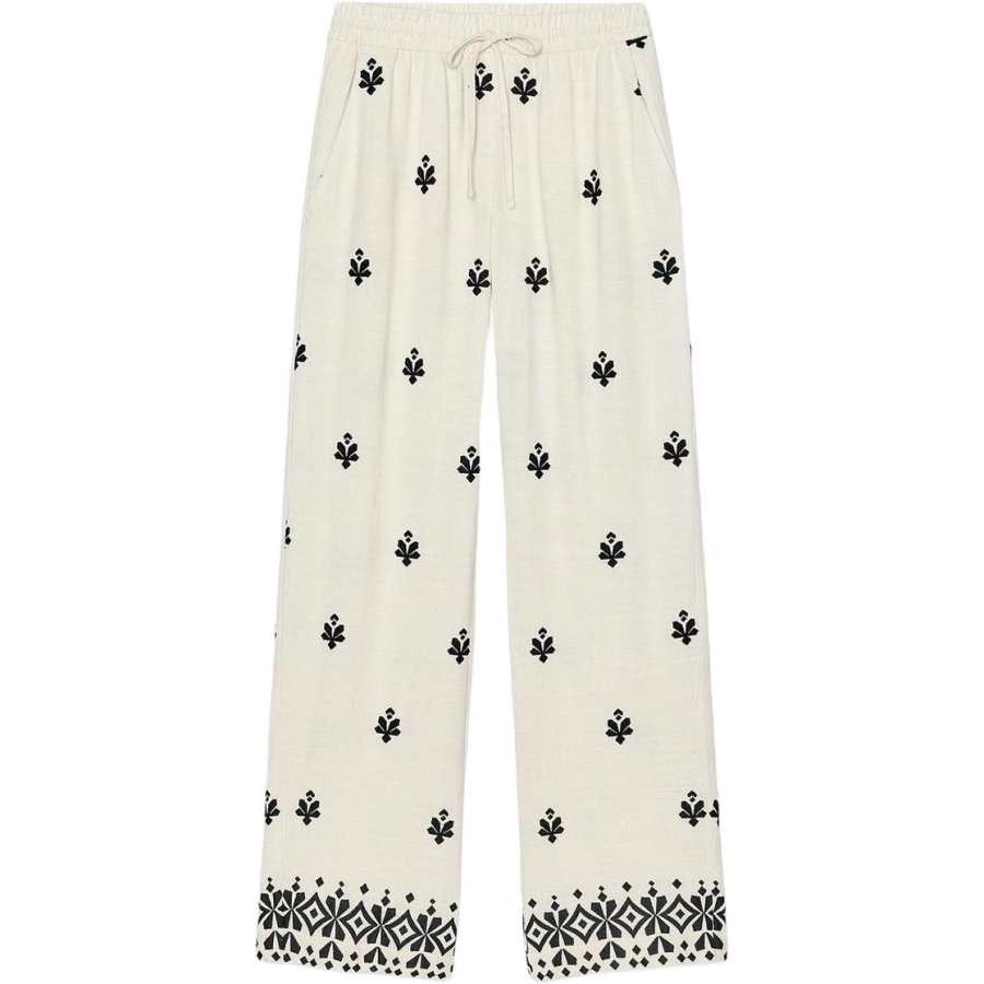 ZARA Casual Pants Women's Nude/Black Moderate Wide Leg Pants