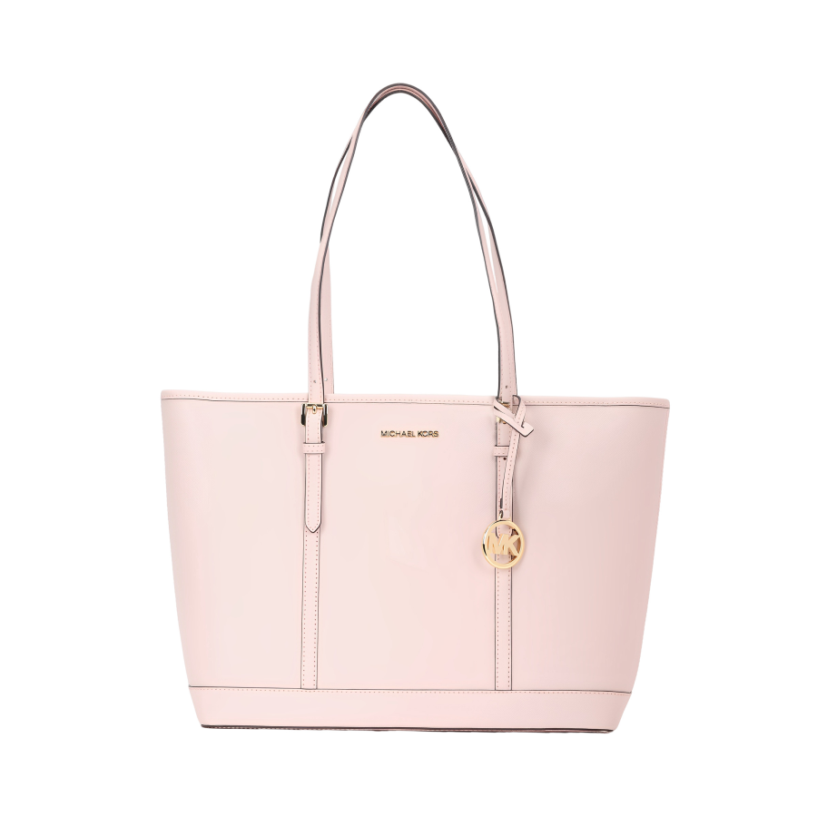 MICHAEL KORS Jet Set Travel Leather Shoulder Bag Large Women's Soft Pink
