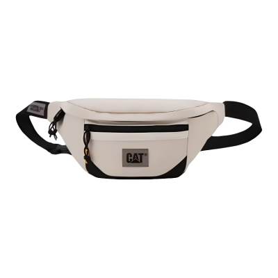 CAT Backpack Crossbody Bag Outdoor Bag Polyester Ecru Unisex