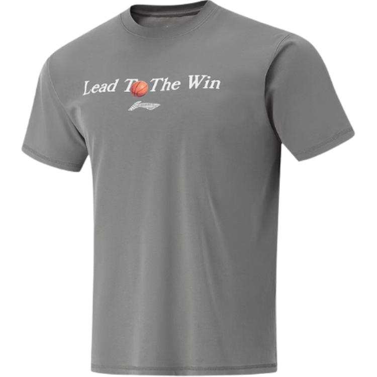 Li-Ning Li Ning Basketball Collection T Shirt Men's Asphalt Gray