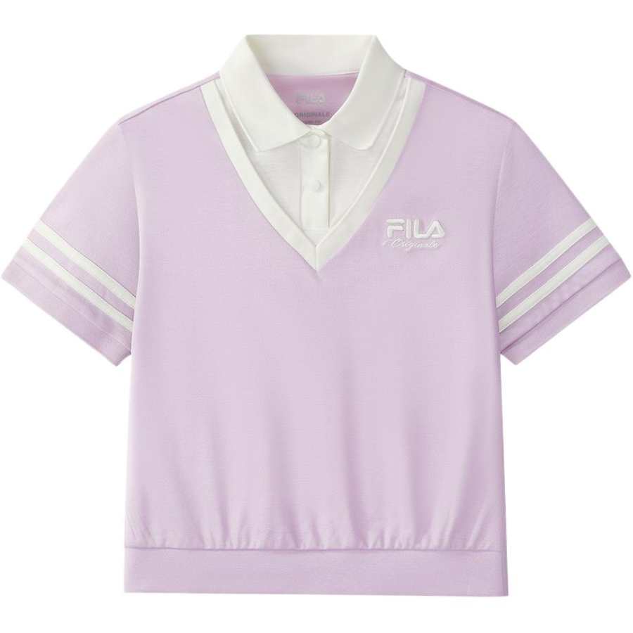 FILA KIDS Polo Shirt Stunning Purple Teenagers