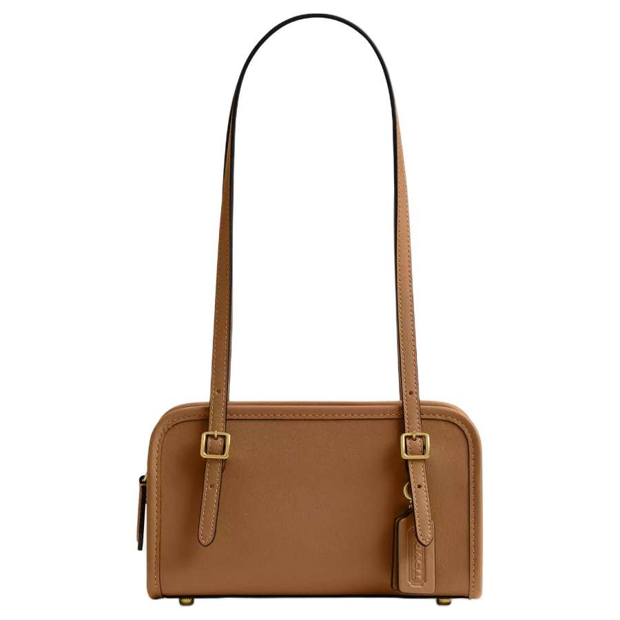 COACH SWING Sheepskin Shoulder Bag Small Women's Brown