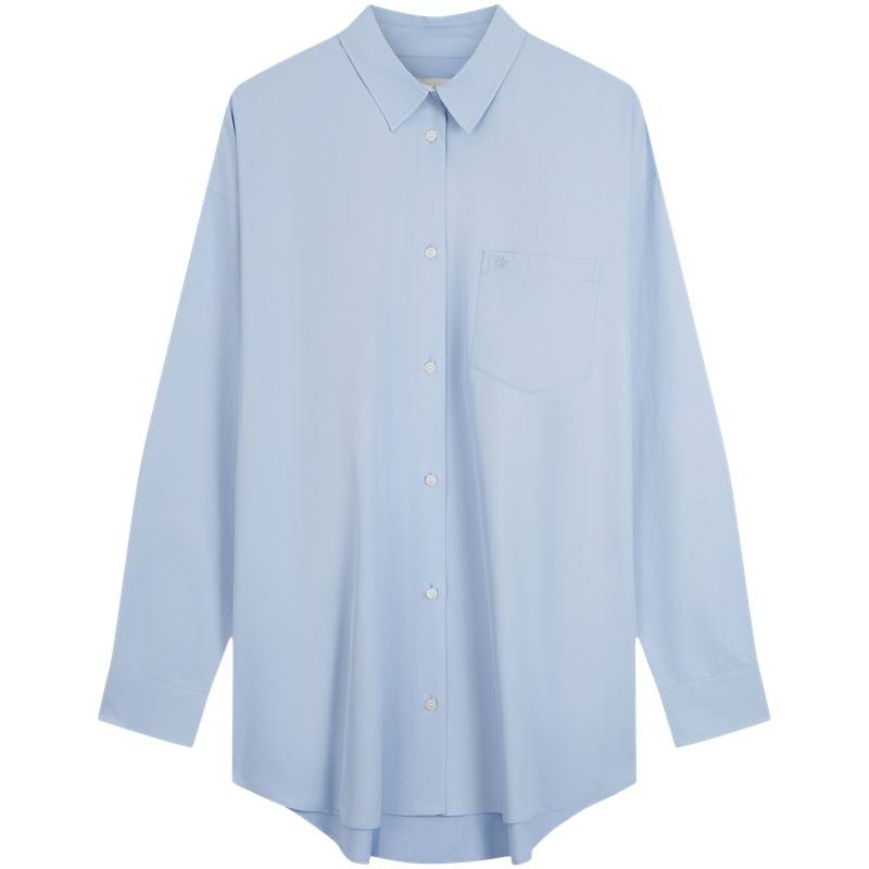 Calvin Klein Shirts Women's CDL Cerulean Lapel Moderate