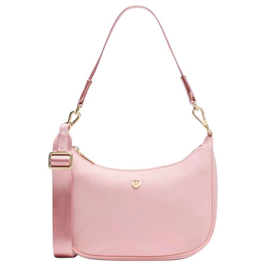 Lululemon Recycled Nylon Crossbody Bag, Shoulder Bag Women's Mist Pink