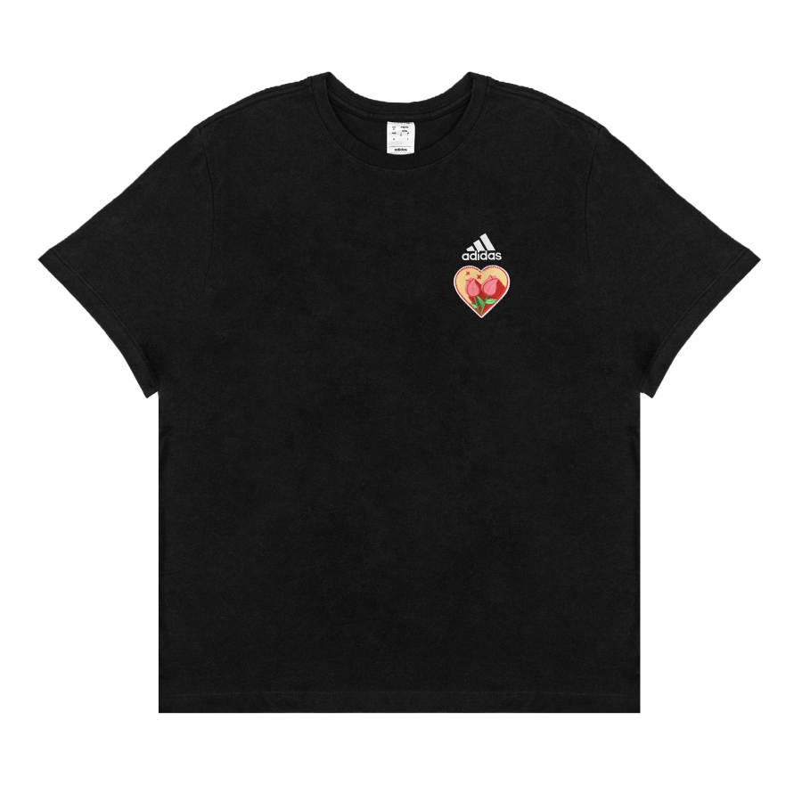 Adidas Adidas T Shirts Unisex Black Crew Neck Moderate Straight Fit