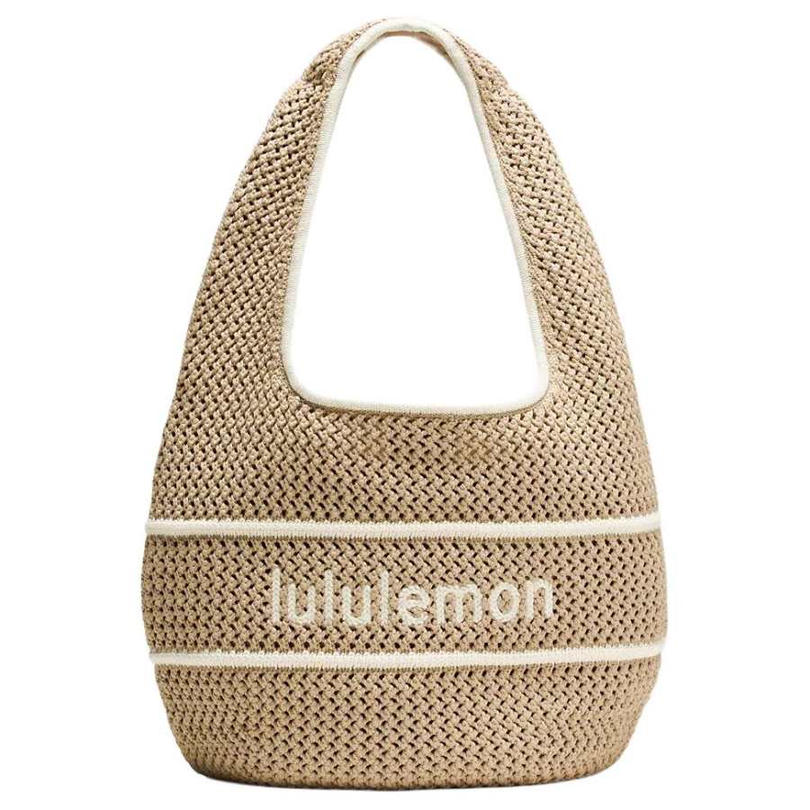 Lululemon Lululemon Polyester Shoulder Bag Regular Women's Cardamom Brown & Light Ivory White