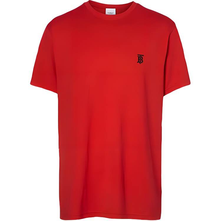 Burberry Burberry T Shirts Men's Red Crew Neck Moderate