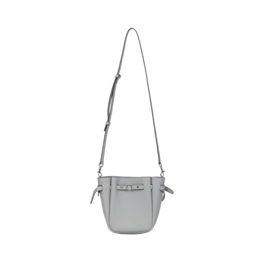 TORY BURCH Romy Cow Leather Crossbody Bag, Shoulder Bag Small Women's Light Heather Gray