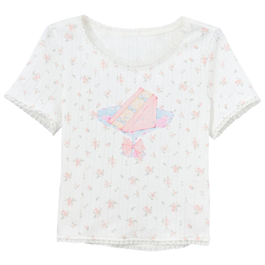 SNBL T Shirts Women's White Crew Neck Moderate