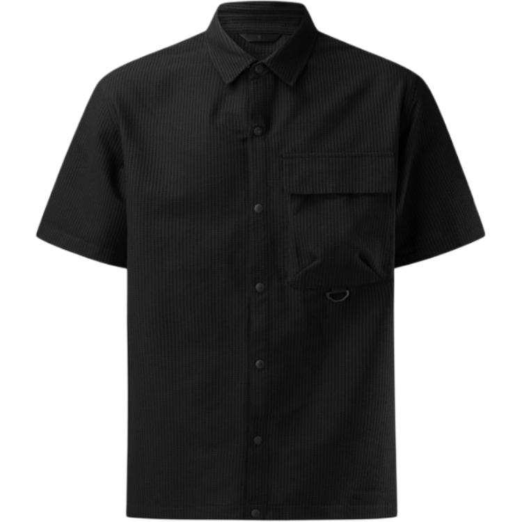 KOLON SPORT Shirts Men's Black Lapel Moderate