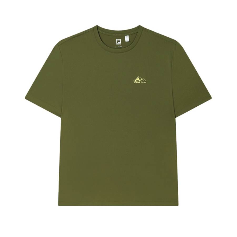 FILA AthleticsFitness T Shirt Men's Dark Army Green
