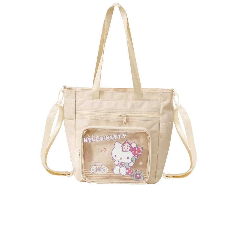 Sanrio Hello Kitty Polyester Ita Bag Regular Women's Beige