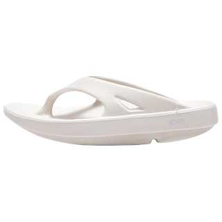 OOFOS Abrasion Resistant Flip Flops Unisex Ecru