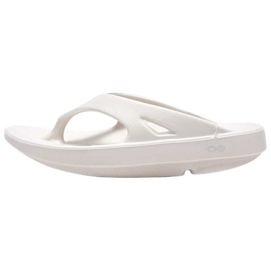 OOFOS OOFOS Abrasion Resistant Flip Flops Unisex Ecru