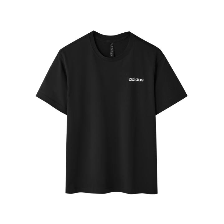 Adidas Adidas T Shirts Men's Black Crew Neck Moderate Straight Fit
