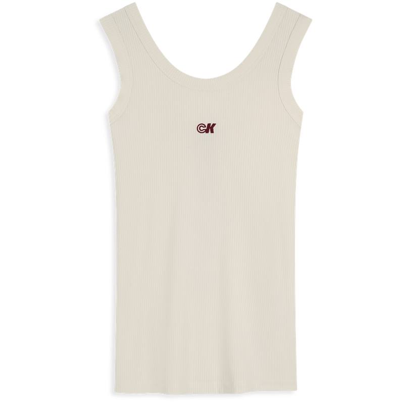 Calvin Klein logo ribbed top