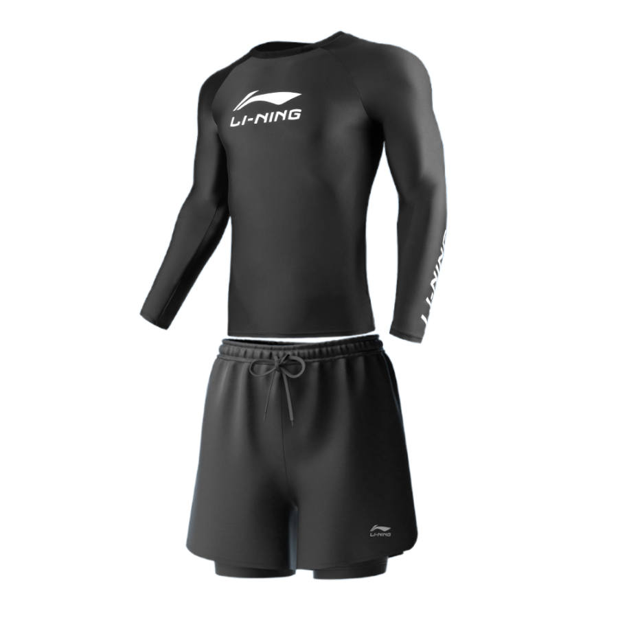 Li-Ning Li Ning Black Swimsuit Set Men's