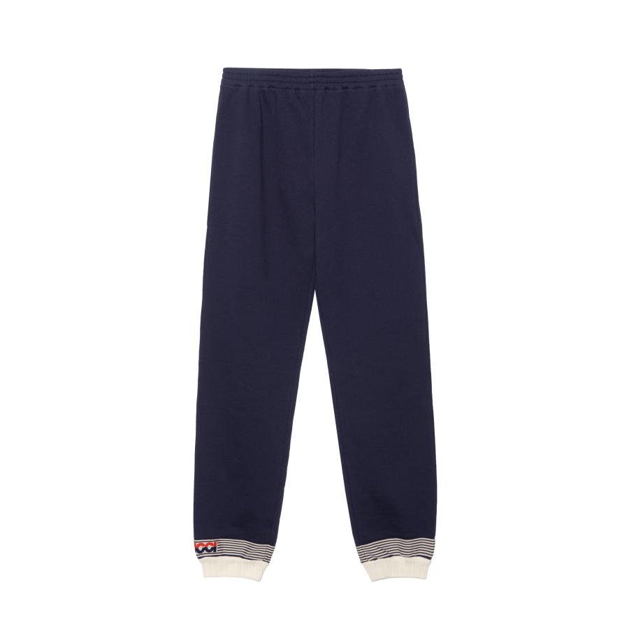 GUCCI Full Length Pants FW22 Navy Blue Kids'
