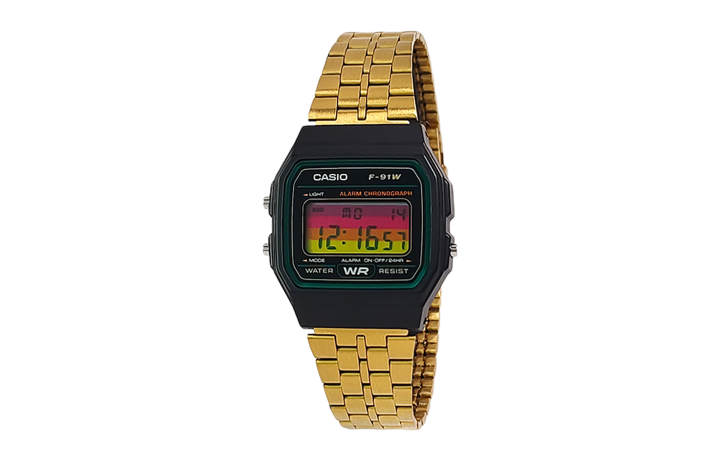 CASIO CASIO Custom Collection Quartz Movement Stainless Steel Strap Watch Men's Watches Black Dial