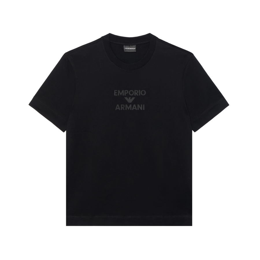 EMPORIO ARMANI Rubberised Logo Asv Jersey T Shirt