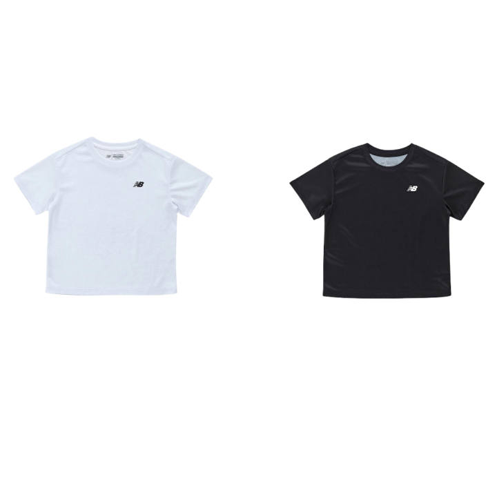 New Balance New Balance NBSC T Shirt SS25 2 Pack Black White Children Aged 3 7 Years Old